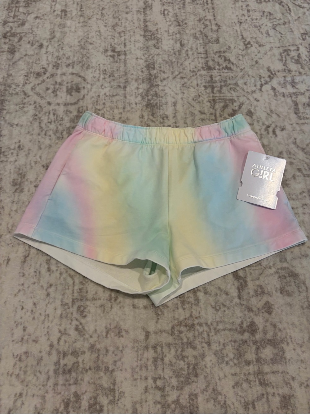 Athleta Girl All XL/14 Day 2” Tie-Dye Pastel Shorts
